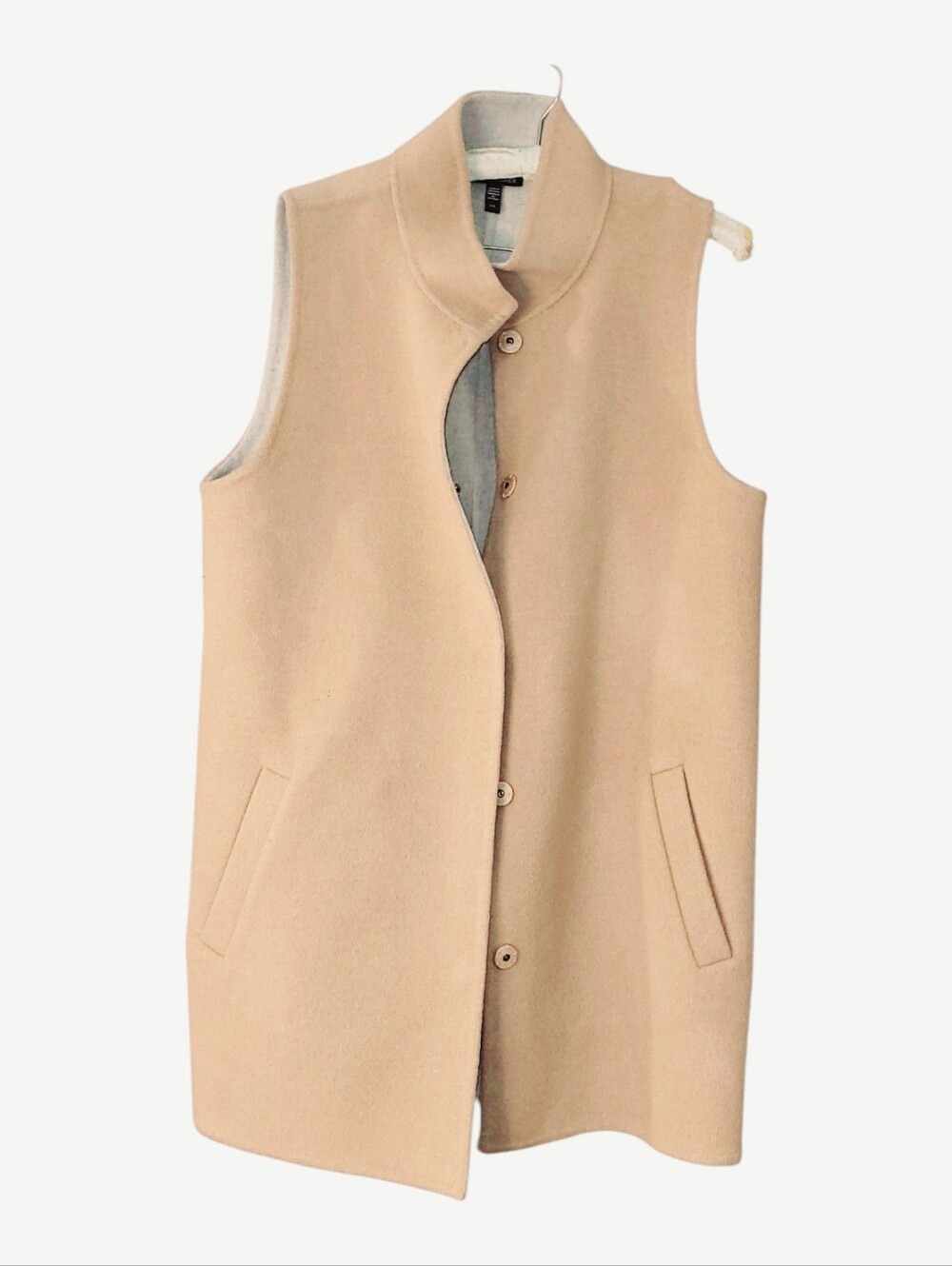 Eileen Fischer Doubleface Wool Cashmere Vest L